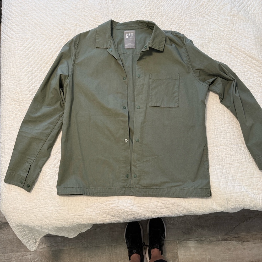 GAP Men's Olive Shirt Jacket